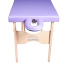 Ver imagem 3 de Maca Portátil com Orifício Madeira 200kg - Lilás Claro