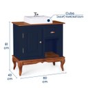 Ver imagem 4 de Gabinete para Banheiro 1 Porta 1 Gaveta com Cuba Dália 3064