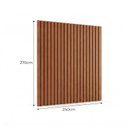 Ver imagem 2 de Painel Ripado para TV - 2700x2400x25 mm - Turim