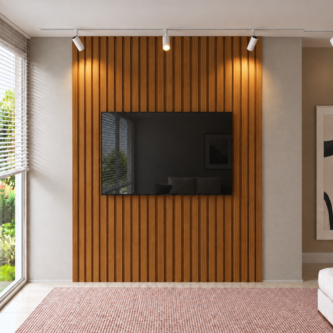 Painel Ripado para TV - 2700x2400x25 mm - Turim
