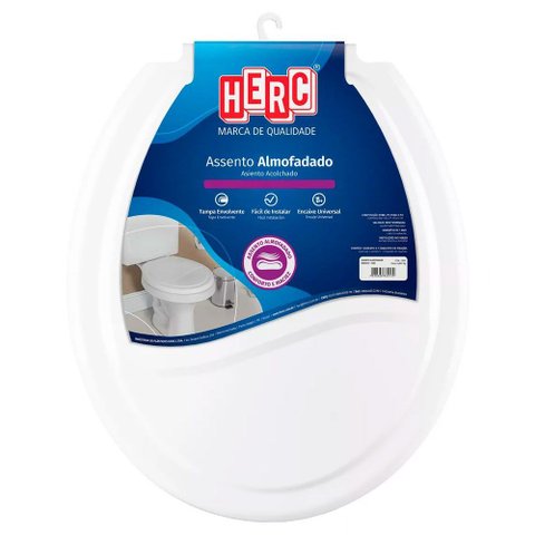 Assento Sanitário Almofado Oval Branco Herc