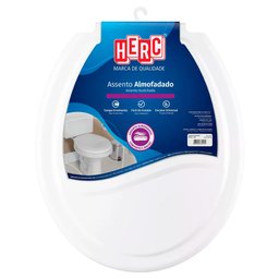 Assento Sanitário Almofado Oval Branco Herc - 1