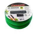 Ver imagem 2 de Kit Mangueira 7/16” x 1,5mm 30 Metros Verde com 1 esguicho e 1 conexão de ½” – Famastil