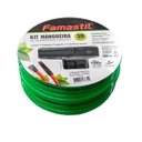 Ver imagem 2 de Kit Mangueira 7/16” x 1,5mm 30 Metros Verde com 1 esguicho e 1 conexão de ½” – Famastil