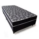 Ver imagem 1 de Cama Box Conjugado Ortopédico Solteiro Preto Oriental 88x188x40
