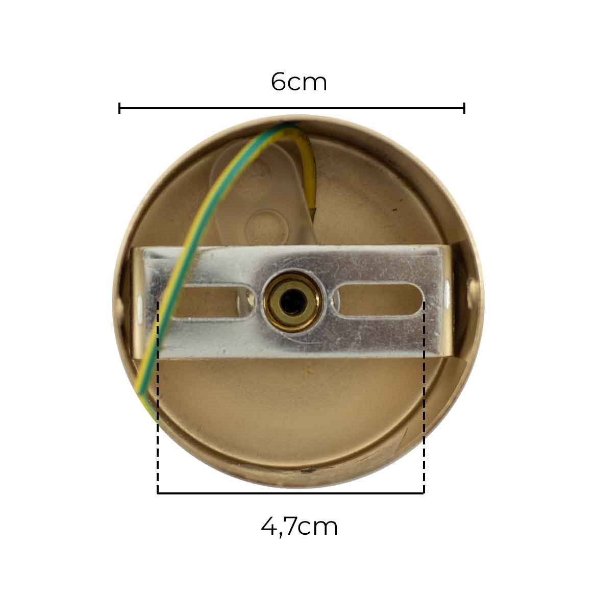 Pendente 3,2x40cm 5w 3000k Bivolt Metal Dourado+acrílico - 6