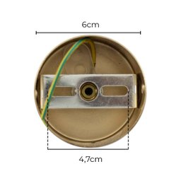 Pendente 3,2x40cm 5w 3000k Bivolt Metal Dourado+acrílico - 6