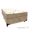 Cama Box Conjugado Ortopédico Solteiro Suede Bege 88x188x40 - 1