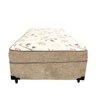 Cama Box Conjugado Ortopédico Solteiro Suede Bege 88x188x40 - 2
