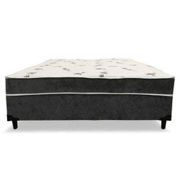 Cama Box Conjugado Ortopédico Viúva Suede Cinza 128x188x40 - 3