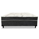 Ver imagem 2 de Cama Box Conjugado Ortopédico Suede Cinza 110x188x40