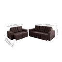 Ver imagem 2 de Sofá Veneza 5 Lugares, Conjunto 3e2 - Retrátil - de Casa Décor e Estofados.