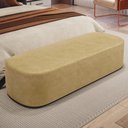 Ver imagem 2 de Puff Decorativo Orgânico para Living Quarto 195cm Doha W01 Couríssimo Fendi - Lyam Decor