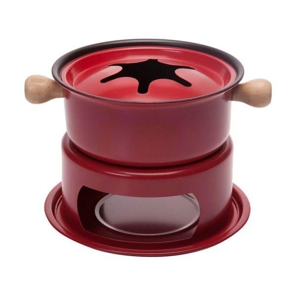 Panela de Fondue Vermelha 16cm 11 peças - Casambiente - 5