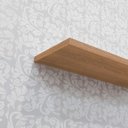 Ver imagem 5 de Kit 2 Prateleiras Porta Quadros 80 x 15cm Freijó Suporte Invisível