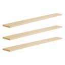 Ver imagem 2 de Kit 3 Prateleiras 80 x 15cm Bege Claro Suporte Invisível