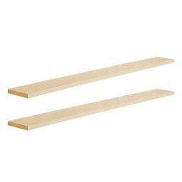 Kit 2 Prateleiras 90 x 10cm Bege Claro Suporte Invisível - 2