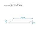 Ver imagem 3 de Kit 2 Prateleiras 90 x 10cm Bege Claro Suporte Invisível