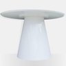 Mesa de Jantar Cone Redonda 110cm em Laca - Branco - 3