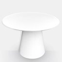 Ver imagem 2 de Mesa de Jantar Cone Redonda 110cm em Laca - Branco