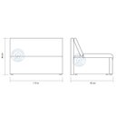 Ver imagem 6 de Sofá Cama 2 Lugares Retrátil Encosto Regulável Microfibra Preto Malú