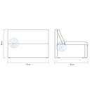 Ver imagem 6 de Sofá Cama 2 Lugares Malu Sintetico Preto Matrix