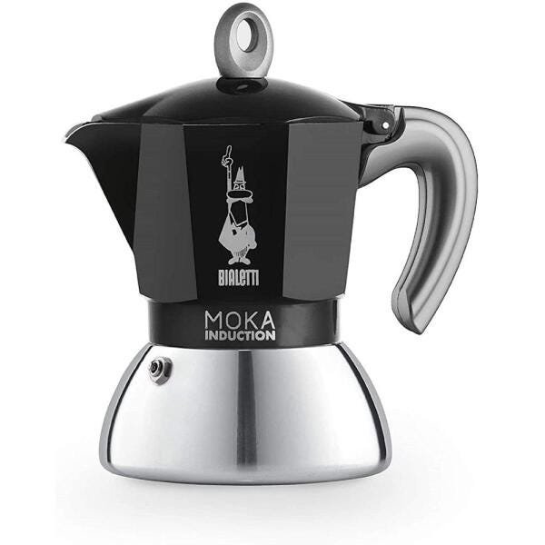 Cafeteira Moka Induction 2 Xícaras Preto Bialetti - 1