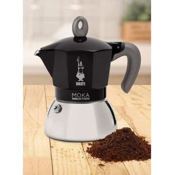 Cafeteira Moka Induction 2 Xícaras Preto Bialetti - 3