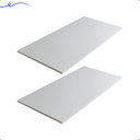 Ver imagem 1 de Kit 2 Prateleira Branca 60X35 Tampo Tabua Mdf Organizadora Decoração Cozinha Quarto Banheiro Sala