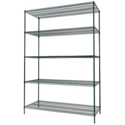 Estante Aramada Branca com 5 Prateleiras para Câmara Fria - 67lx37px188a Cm - 1