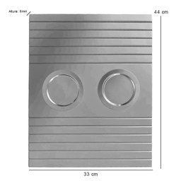 Kit 02 Esteiras para Sofá Braço Porta Copo Alumínio S01 Flexível Branco - Inoviza - 4
