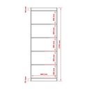Ver imagem 3 de Estante Livreiro para Escritorio Luxo Patrimar Moveis