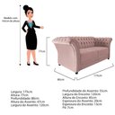 Ver imagem 7 de Sofá Recamier Divã Chesterfield 175cm Sofia Suede Rose Capitonê- Mabe Magazine