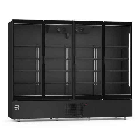 Visa Cooler Premium Multiuso 4 Portas Vidro Aquecido Inverter Preto/preto Vcmpr4p 220v - Refrimate