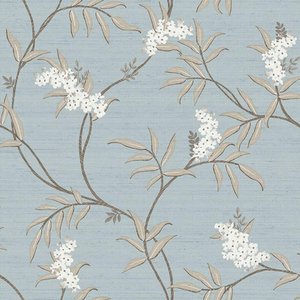 Papel de Parede Tradizioni Floral Azul 33306