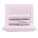 Ver imagem 5 de Kit C/ 4 Jogos Cama Lençol Unique Casal Padrão Micro Percal 400 Fios Ponto Palito 4 Peças - Rosê + C