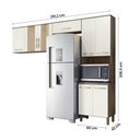 Ver imagem 4 de Armario de Cozinha Fit com 8 Portas 261 Cm Carvalho Nature/off White