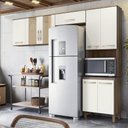 Ver imagem 2 de Armario de Cozinha Fit com 8 Portas 261 Cm Carvalho Nature/off White