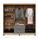 Ver imagem 4 de Guarda Roupa Casal 6 Portas 2 Gavetas 148cm
