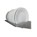 Ver imagem 2 de Escorredor de Parede em Inox Louças 15 Pratos Secagem Grande - Cinza Inox