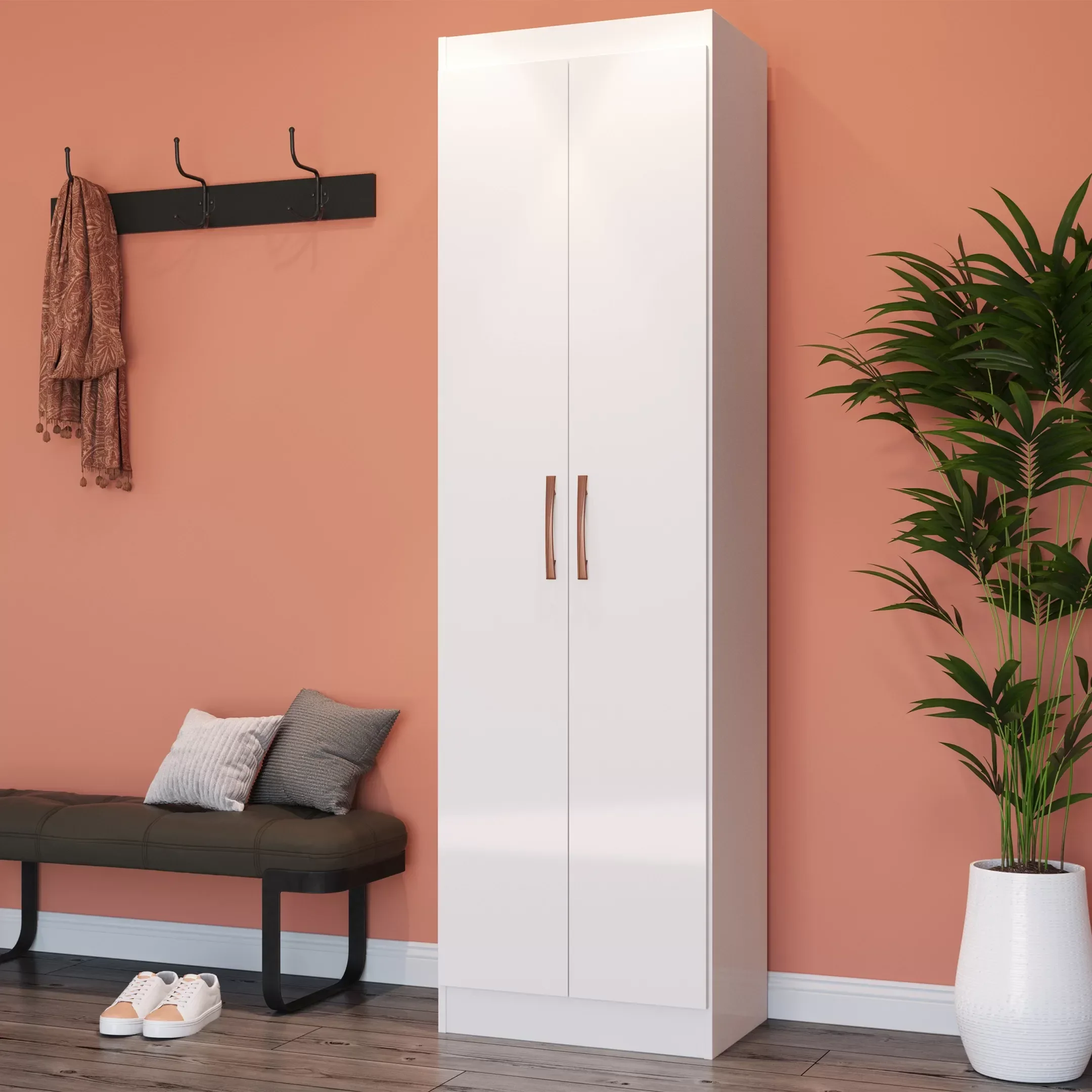 Armário Multiuso 2 Portas Ibiza 4099 Branco | MadeiraMadeira