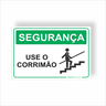 Placa de Sinalização Segurança Use o Corrimão - 1