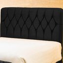 Ver imagem 2 de Cabeceira Cama Box Casal 140cm Eloá Estofada Suede Veludo Premium