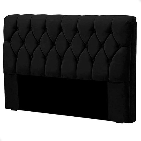 Cabeceira Cama Box Casal 140cm Eloá Estofada Suede Veludo Premium