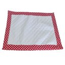 Ver imagem 1 de Tapete Higiênico Pet Impermeável Branco Pequeno Reutilizável Lavável: Minnie Vermelho