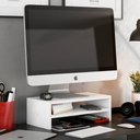 Ver imagem 1 de Suporte Stand Base Para Tela Monitor Laptop Soft Elevado 45cm em MDF com 01 Prateleira - Desk Design