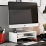 Suporte Stand Base Para Tela Monitor Laptop Soft Elevado 45cm em MDF com 01 Prateleira - Desk Design - 1