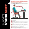 Suporte Stand Base Para Tela Monitor Laptop Soft Elevado 45cm em MDF com 01 Prateleira - Desk Design - 6
