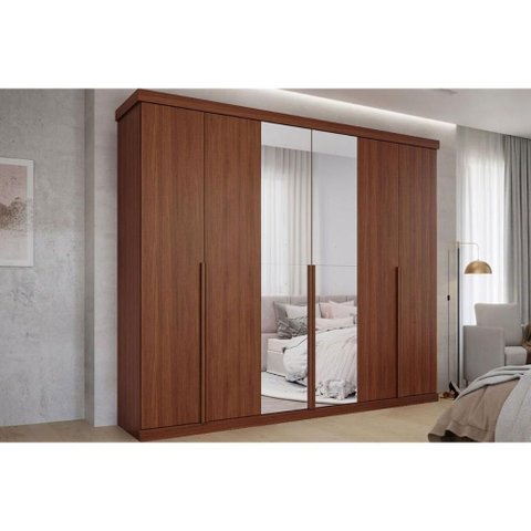 Guarda Roupa Casal 6 Ptas c/Esp Guarapari Jequitiba Panan