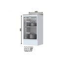 Ver imagem 3 de Balcão de Cozinha Americana 1 Porta c/ Tampo Branco - Henn